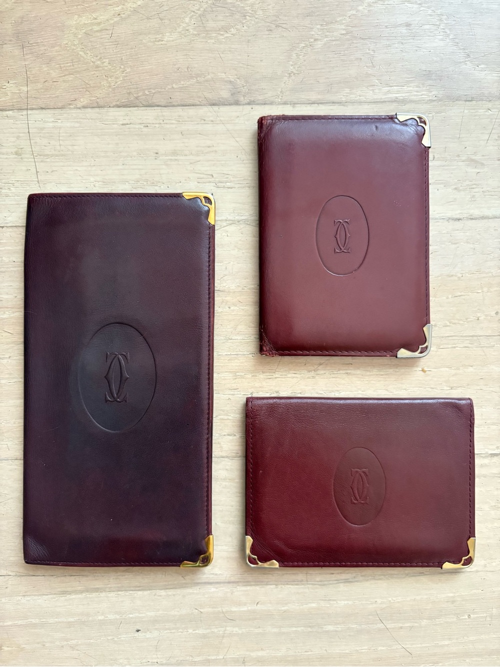RESELLER LUX SMALL LEATHER GOODs 3 PACK - Cartier Bi Fold Wallets NO OFFERS